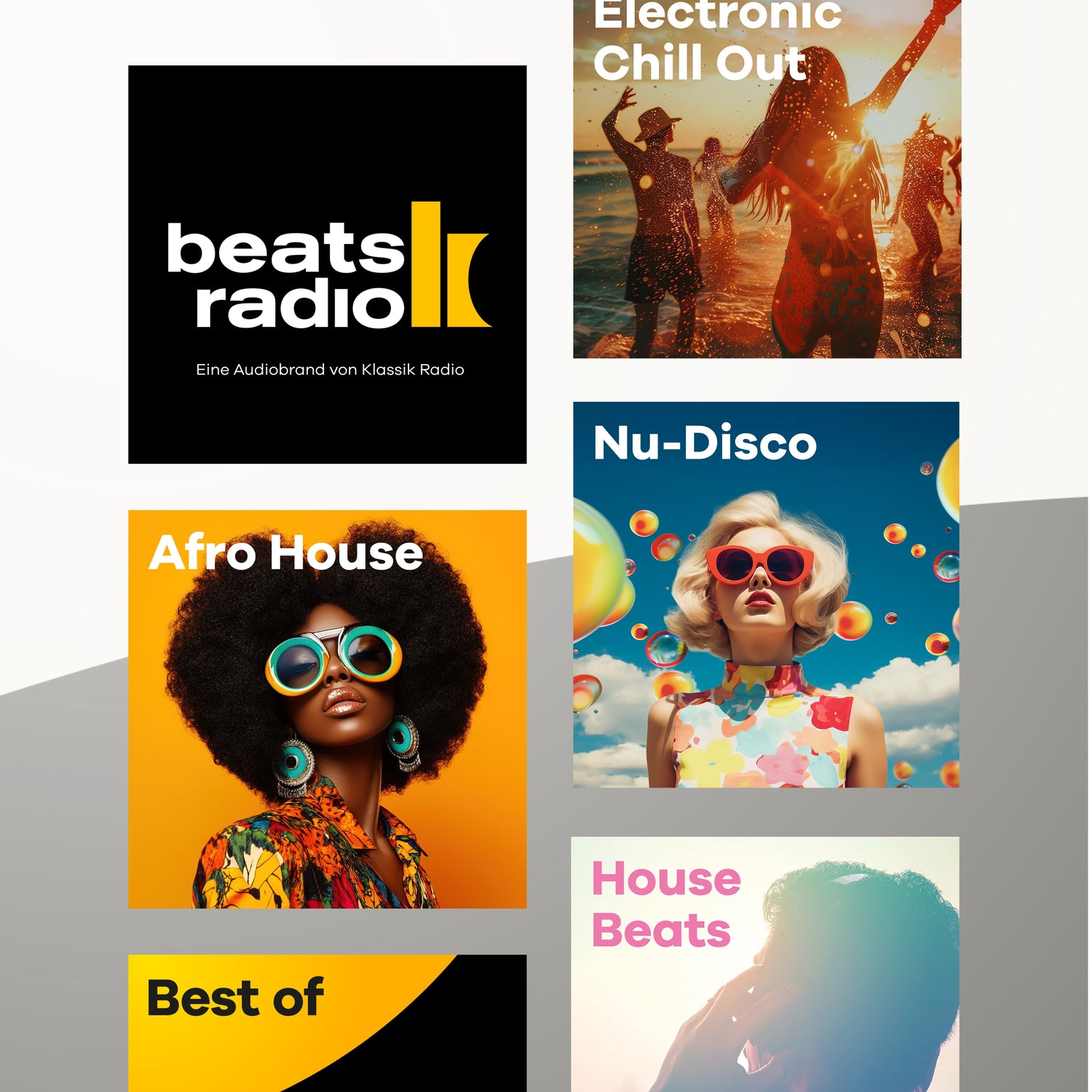 Sender von Klassik Radio Select: Beats Radio, Electronic Chill out, Afro House, Nu-Disco, House Beats