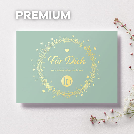 Klassik Radio Plus Geschenkkarte, "Für Dich" in hellgrün