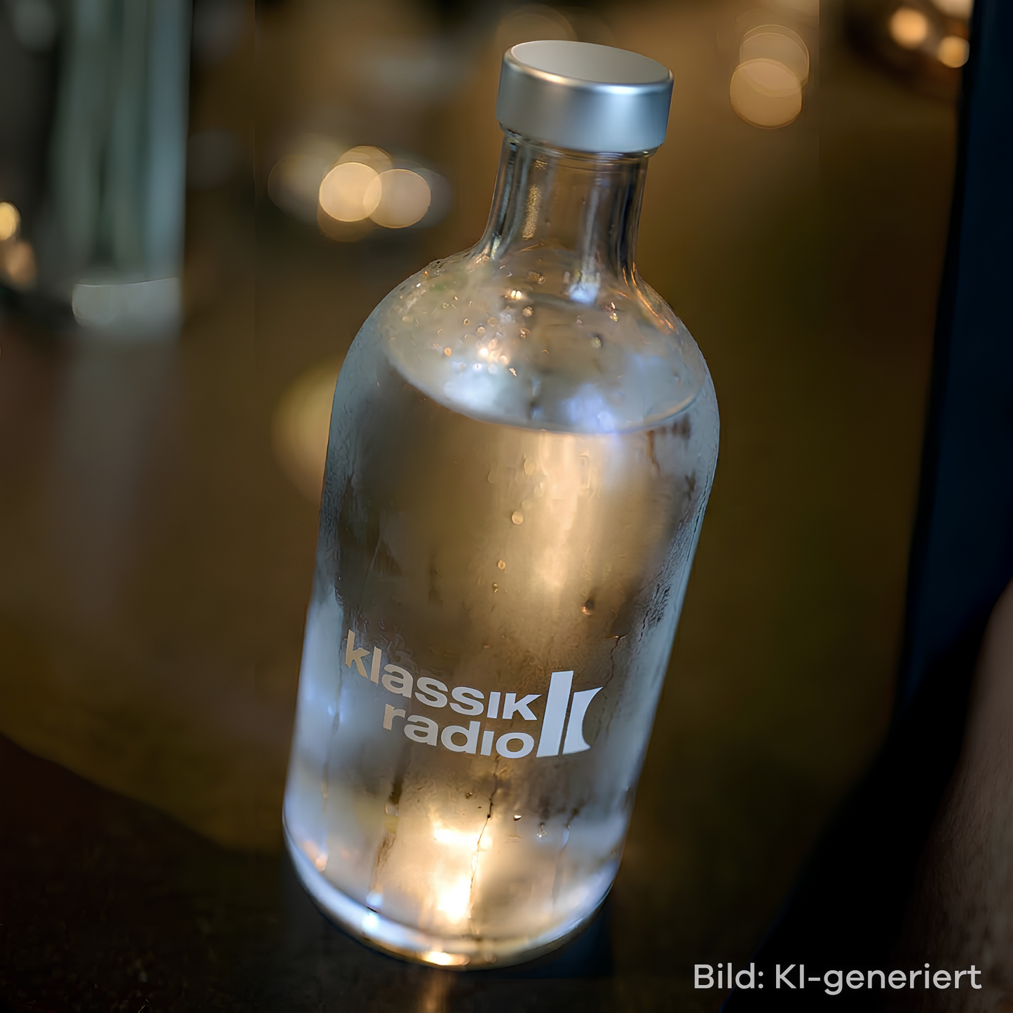 Klassik Radio Glasflasche