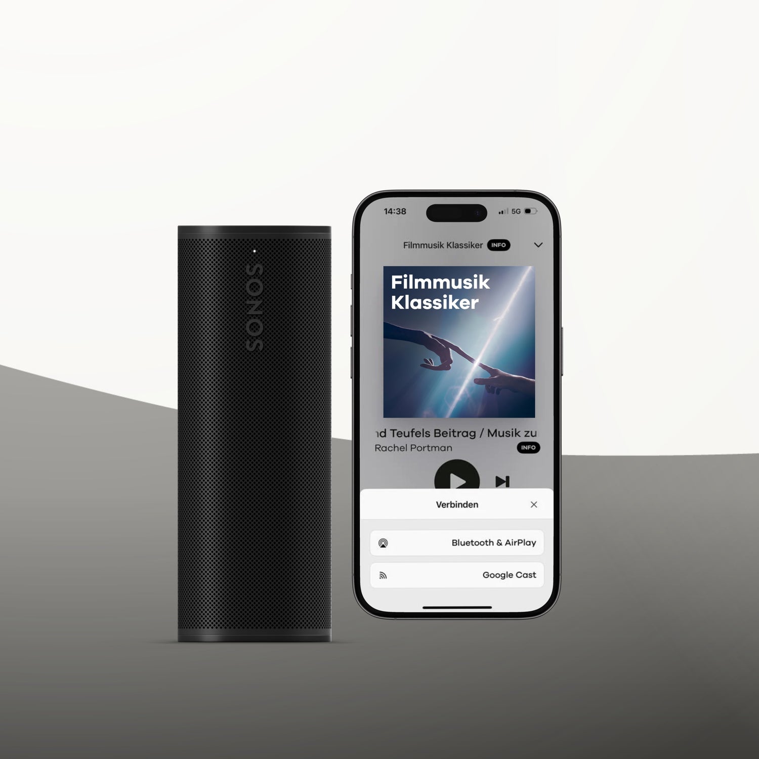 Klassik Radio Select über Bluetooth, Airplay und Google Cast mit anderen Geräten verbinden, sowie mit einer Sonos Lösung