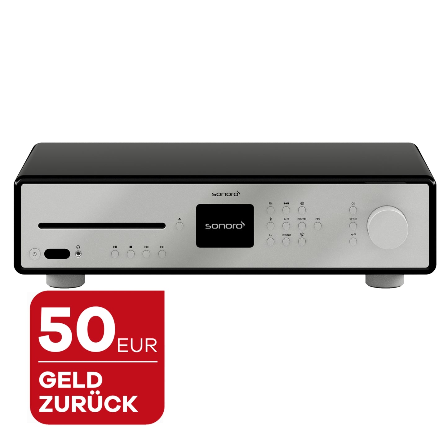 sonoro MAESTRO, schwarz-silber, mit 50 Euro Wechselbonus