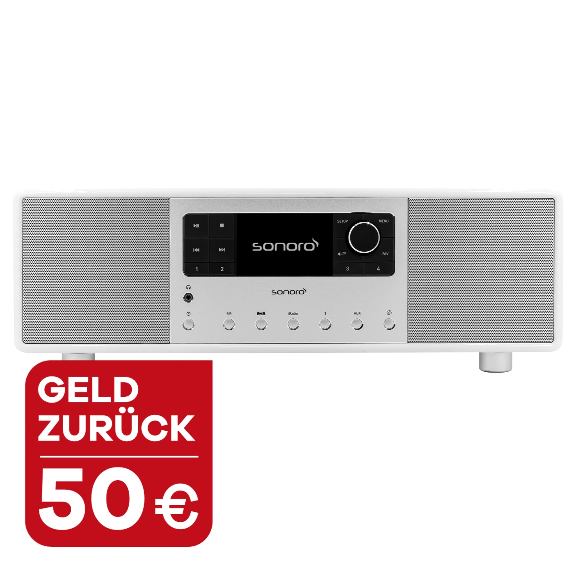 sonoro PRIMUS, weiß-silber, mit 50 Euro Wechselbonus