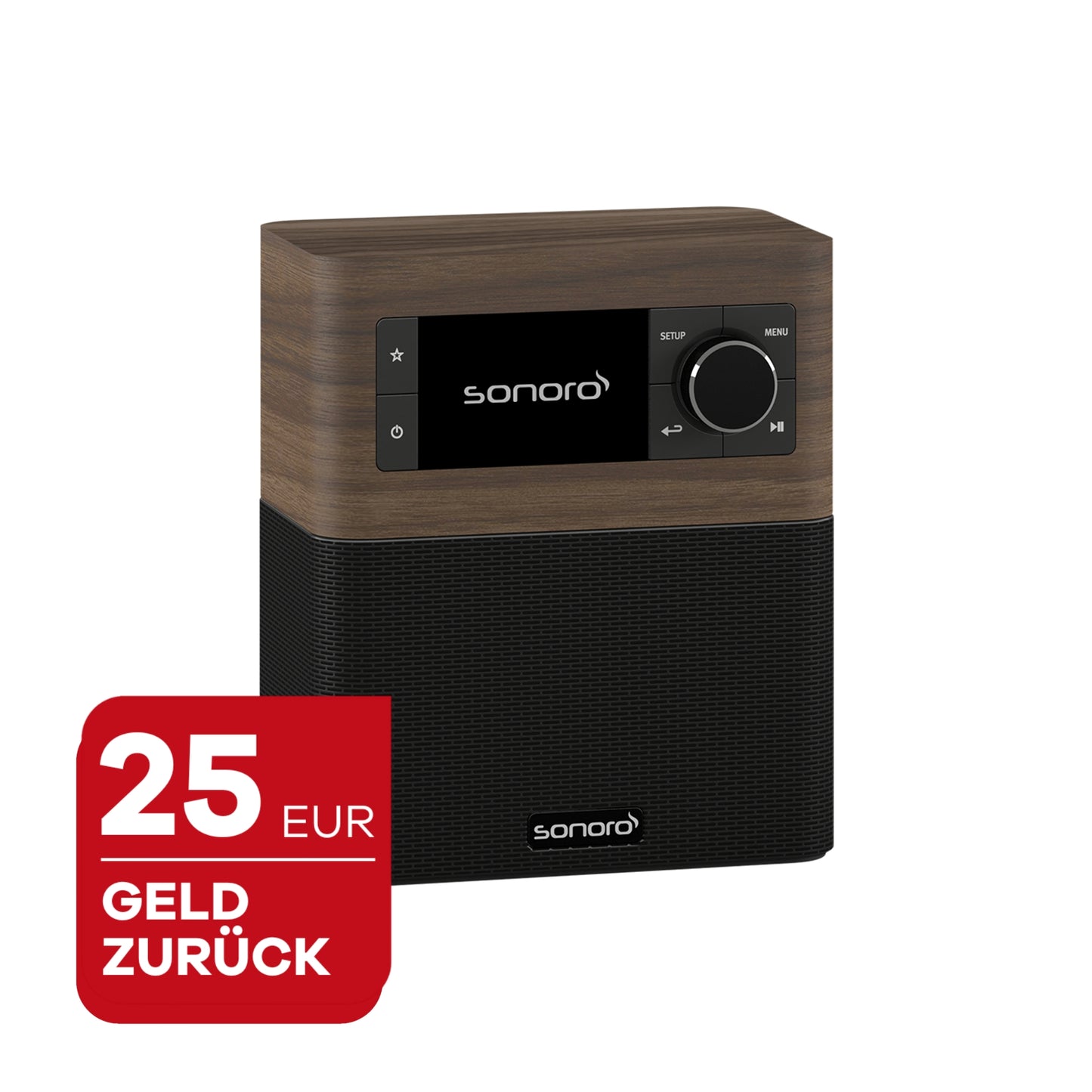 sonoro STREAM, wallnuss-schwarz, mit 25 Euro Wechselbonus