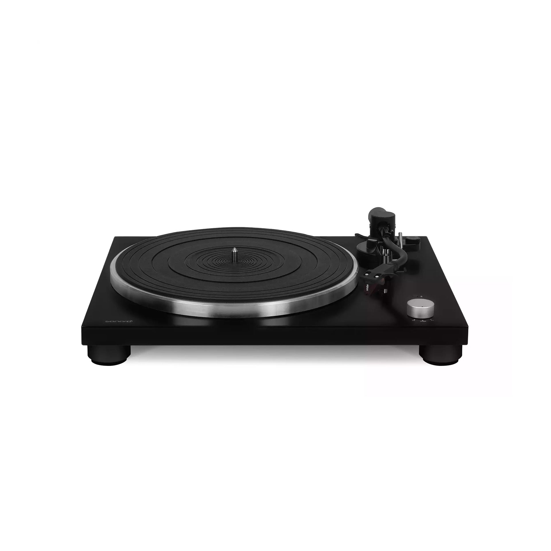 sonoro PLATINUM, Schallplattenspieler, schwarz-silber, ohne Haube