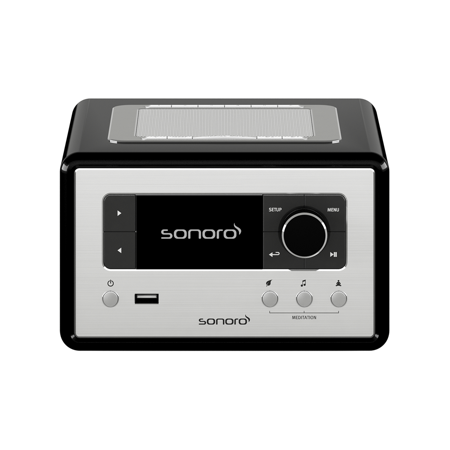 sonoro RELAX, schwarz-silber, Vorderseite