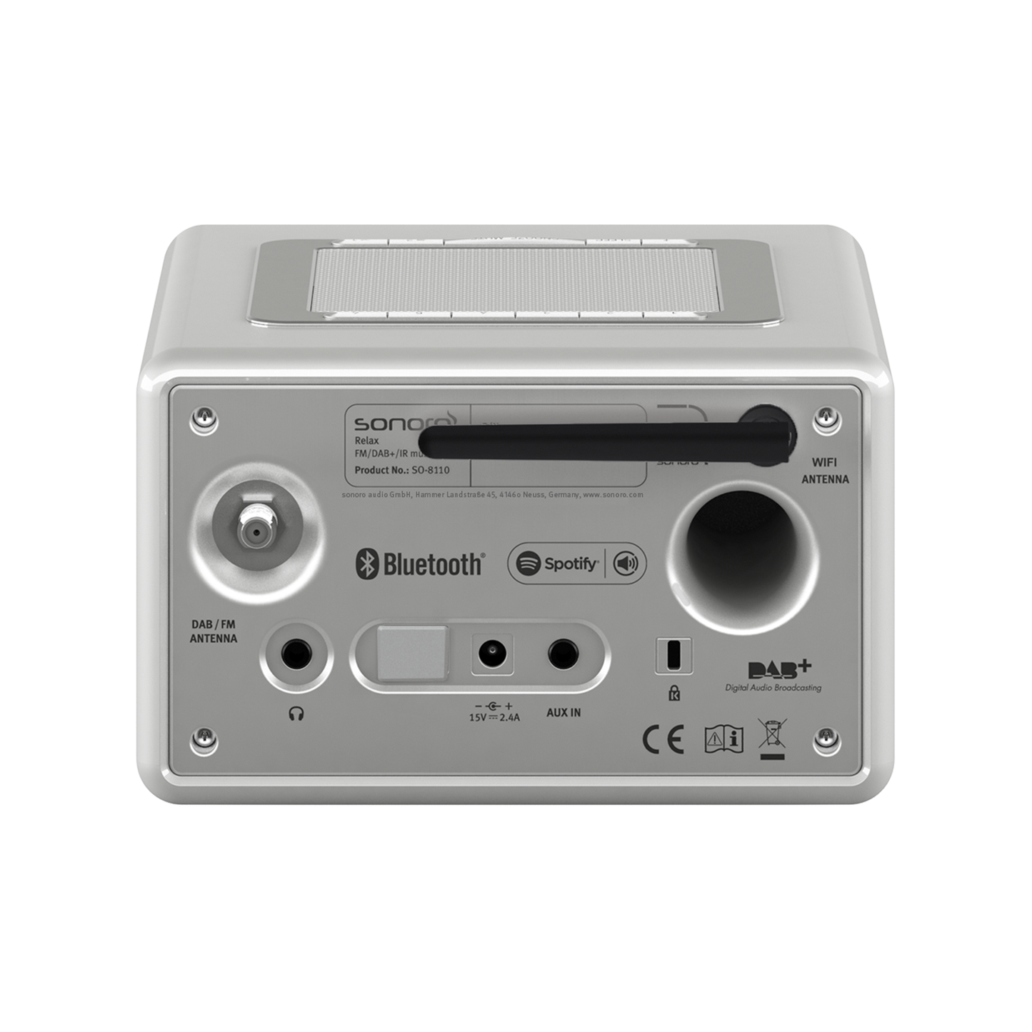 sonoro RELAX, silber-silber, Rückseite