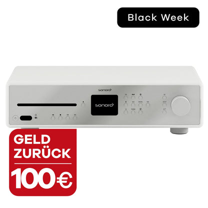 DAB+ Radio sonoro MAESTRO in Weiß-Silber mit 100 € Geld zurück