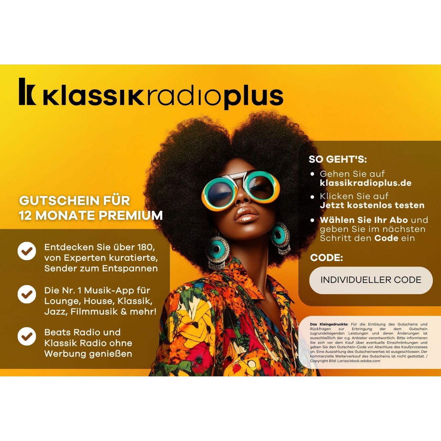 Beats Radio werbefrei - Gutschein für Klassik Radio Plus