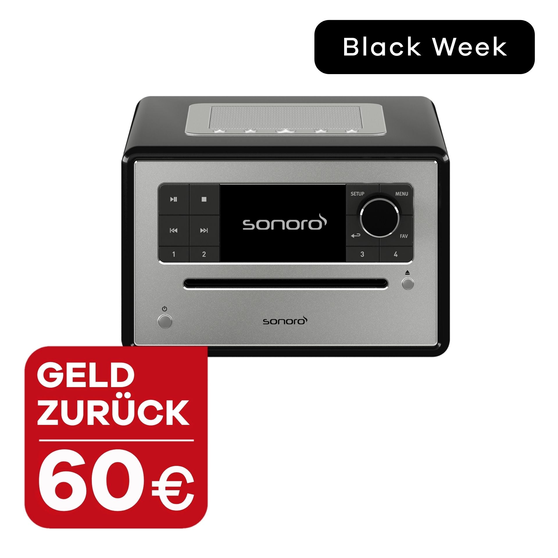 sonoro ELITE in Schwarz-Silber mit 60 € Geld zurück