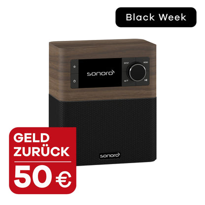 sonoro STREAM in Walnuss-Schwarz mit 50 € Geld zurück