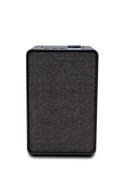 PURE Spot Frontalansicht mit eingeklappten Display, schwarz