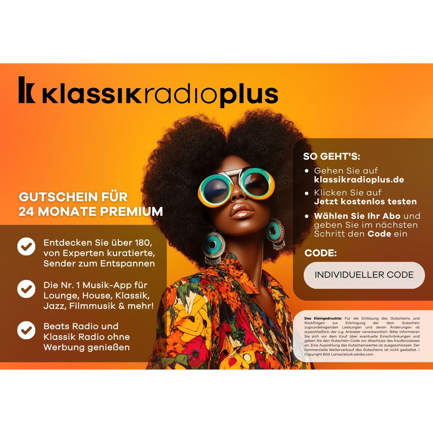 Beats Radio werbefrei - Gutschein für Klassik Radio Plus