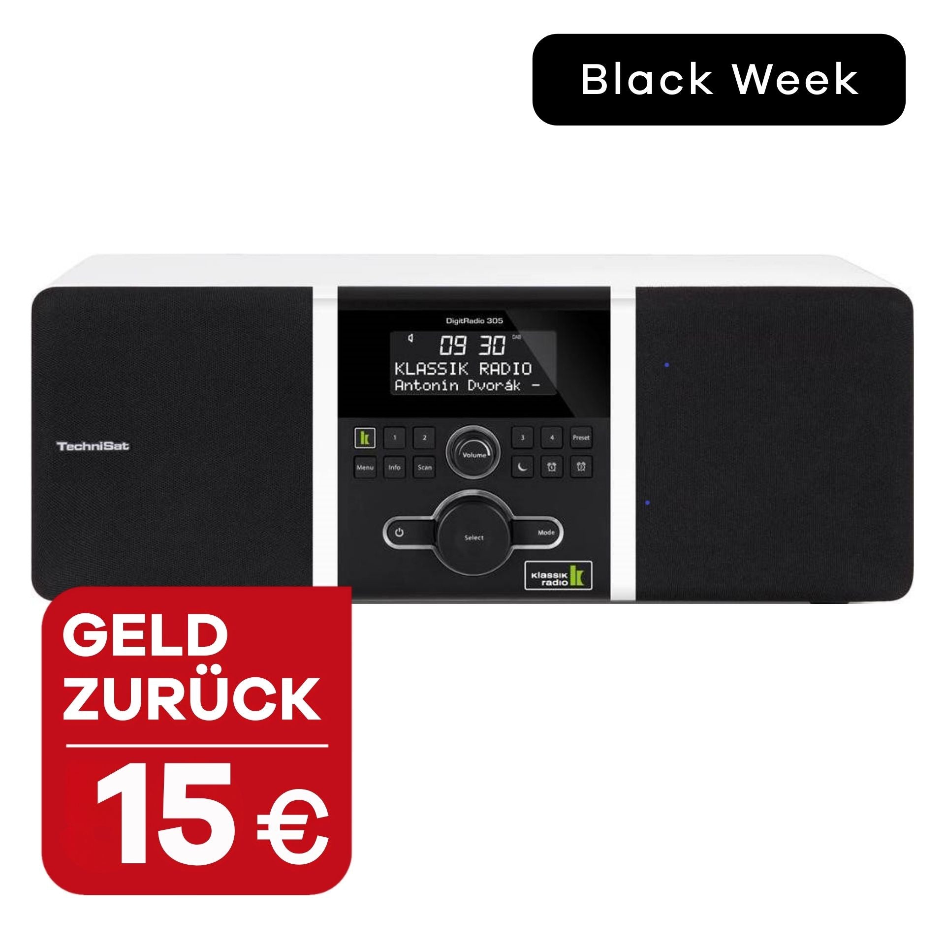 Digitalradio TechniSat DIGITRADIO 305 Klassik Edition in weiß mit 15 € Geld zurück