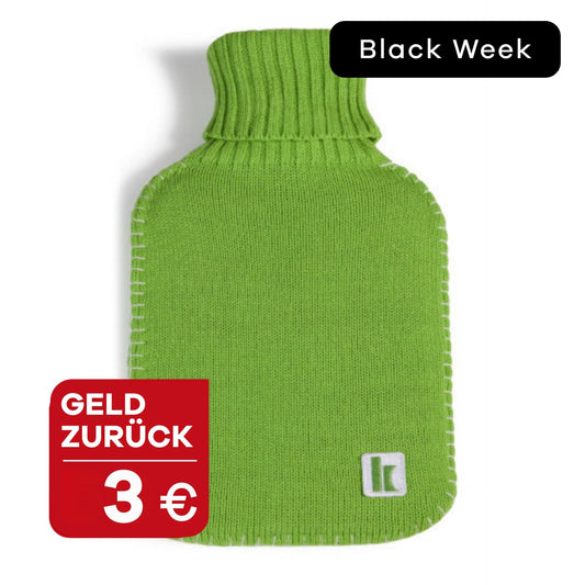 Klassik Radio grüne Wärmflasche mit 3 € Geld zurück