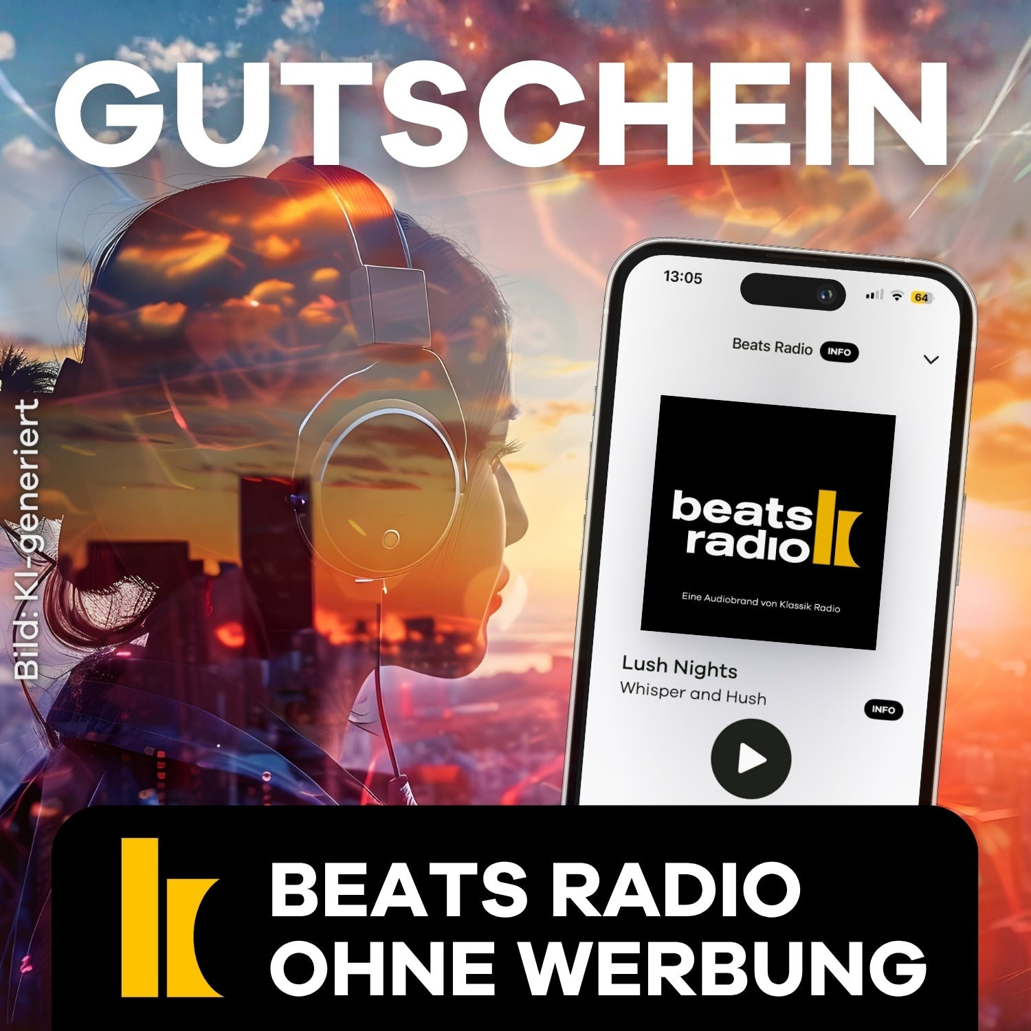 Gutschein Beats Radio ohne Werbung