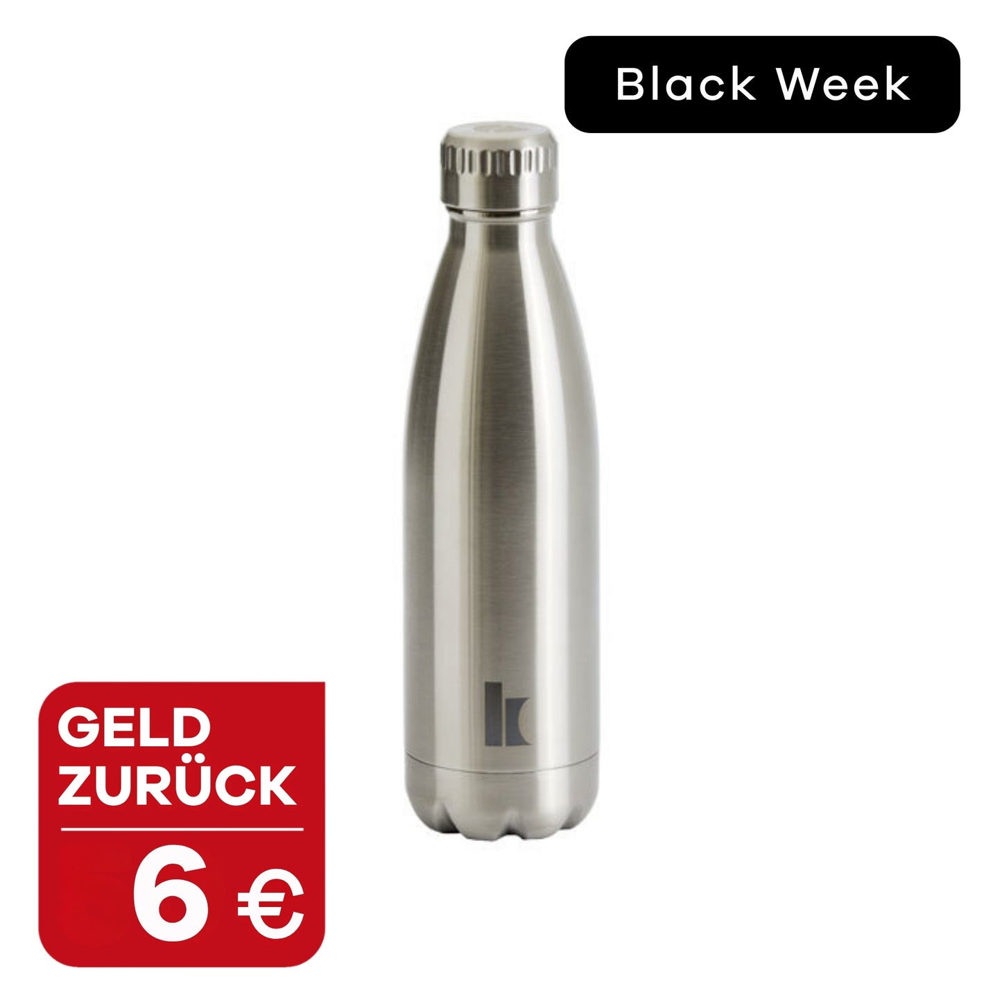 Klassik Radio Trinkflasche 500ml in Silber mit 6 € Geld zurück