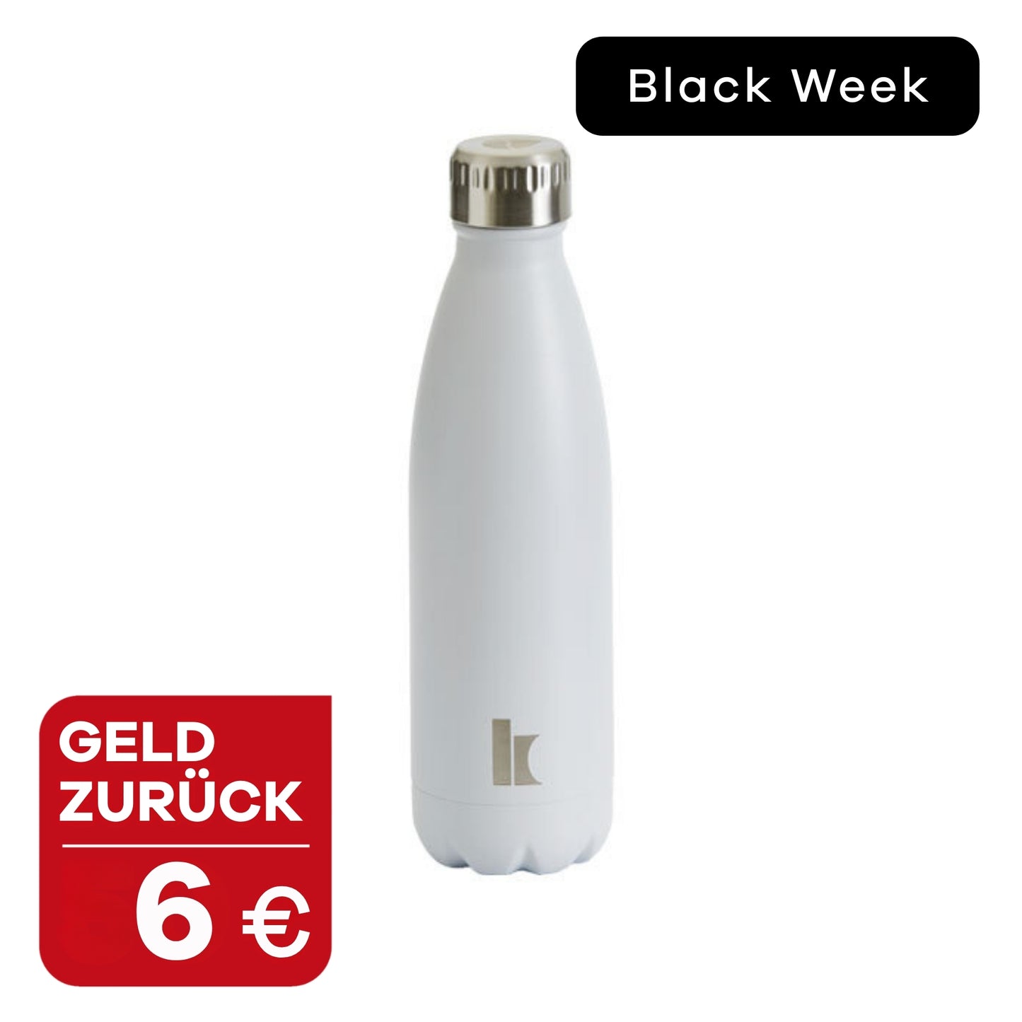 Klassik Radio Trinkflasche 500ml in Weiß mit 6 € Geld zurück