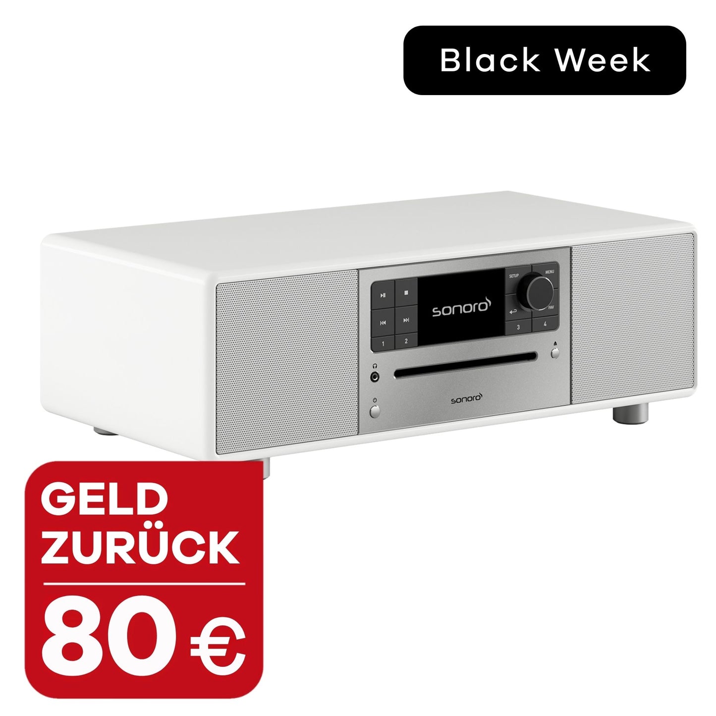 sonoro PRESTIGE in Weiß-Silber mit 80€ Geld zurück