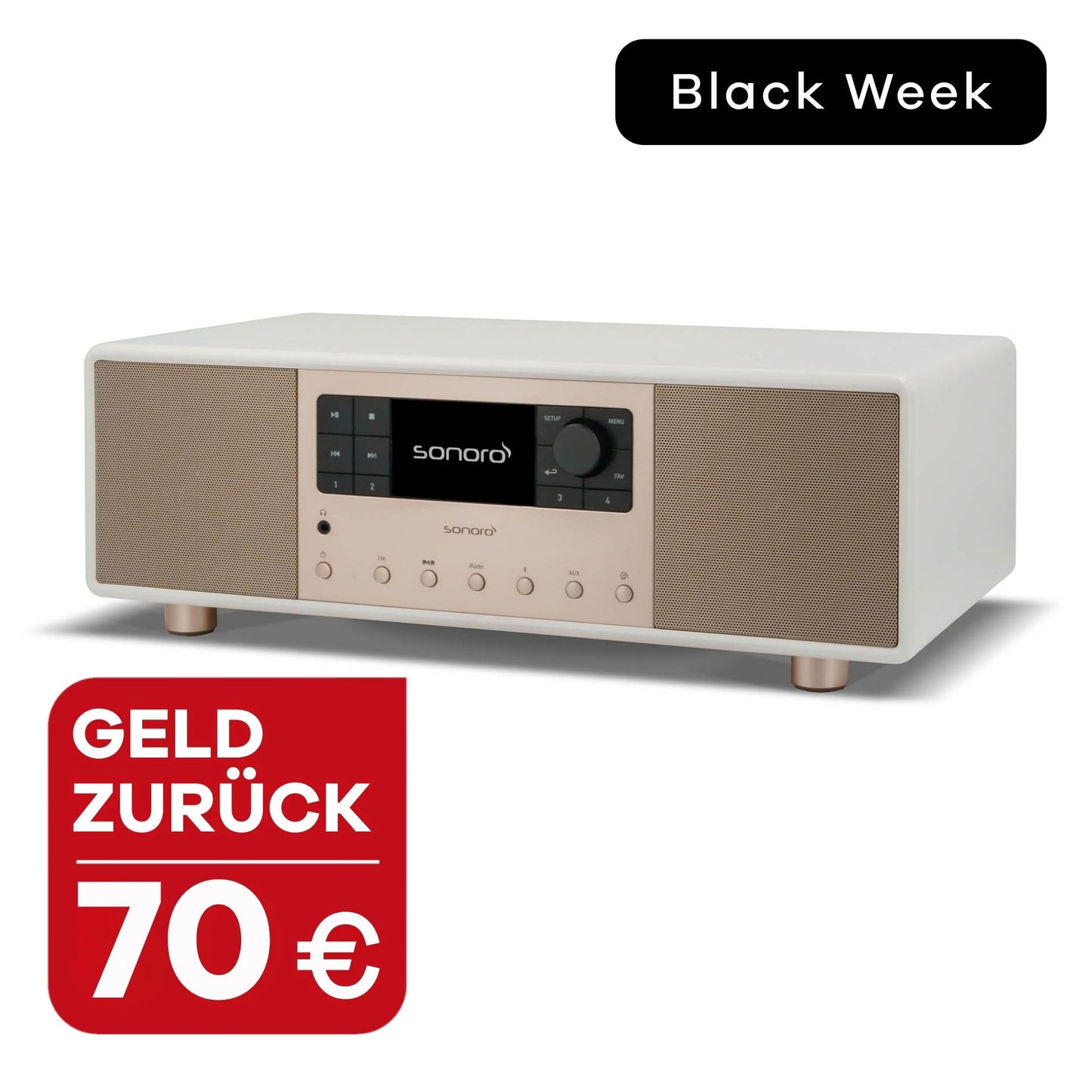 sonoro PRIMUS in Weiß-Rosé mit 70 € Geld zurück