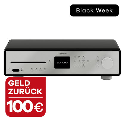 DAB+ Radio sonoro MAESTRO in Schwarz-Silber mit 100 € Geld zurück