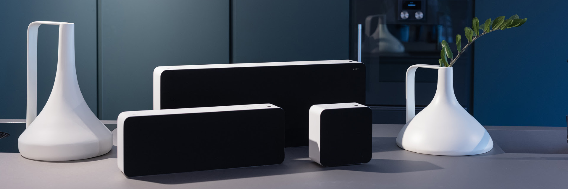 Braun Lautsprecher LE-Reihe mit allen drei Modellen