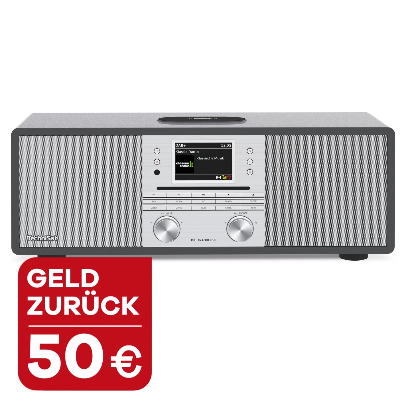 TechniSat DIGITRADIO 650 anthrazit-silber mit 50 Euro Geld zurück