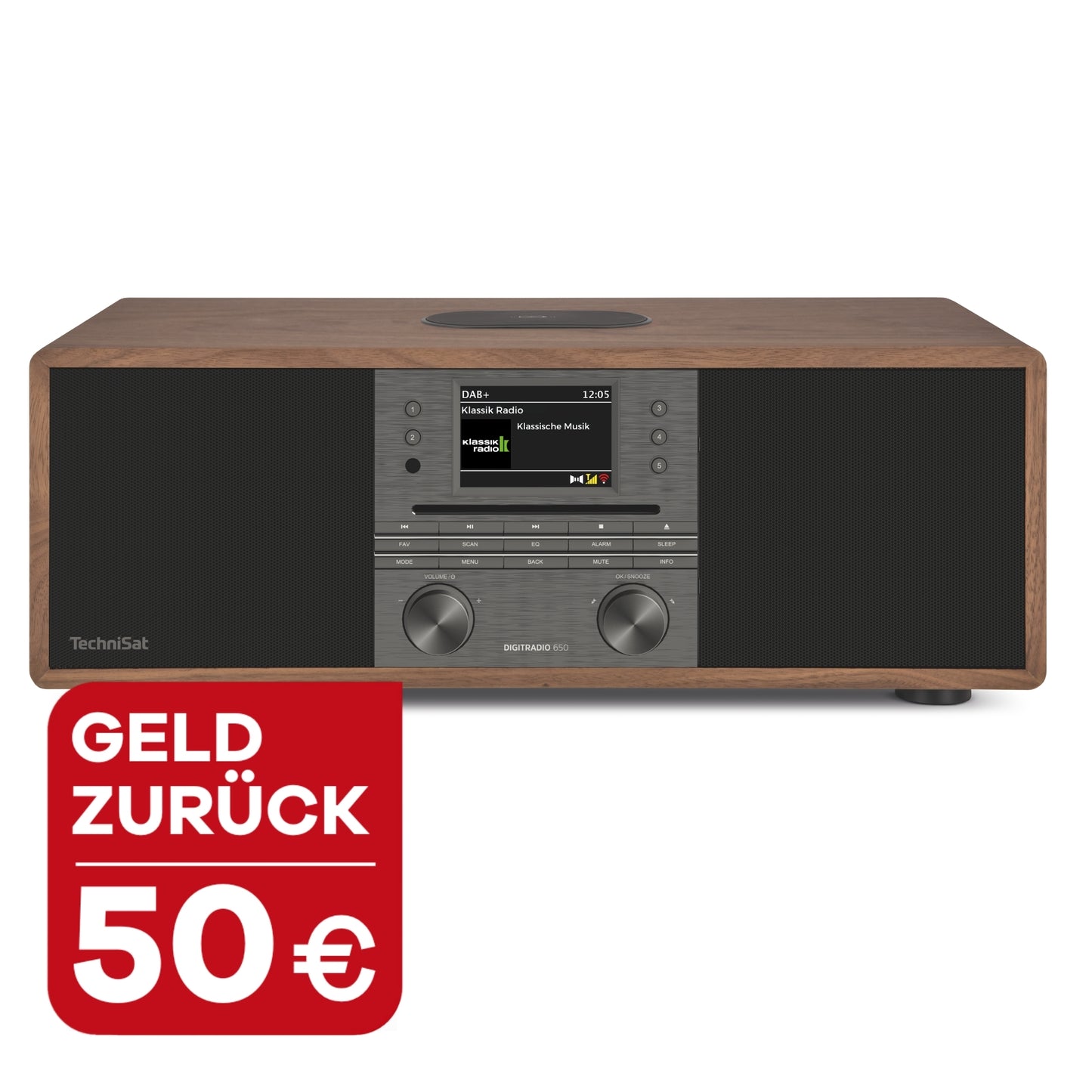 TechniSat DIGITRADIO 650 nussbaum-anthrazit mit 50 Euro Geld zurück