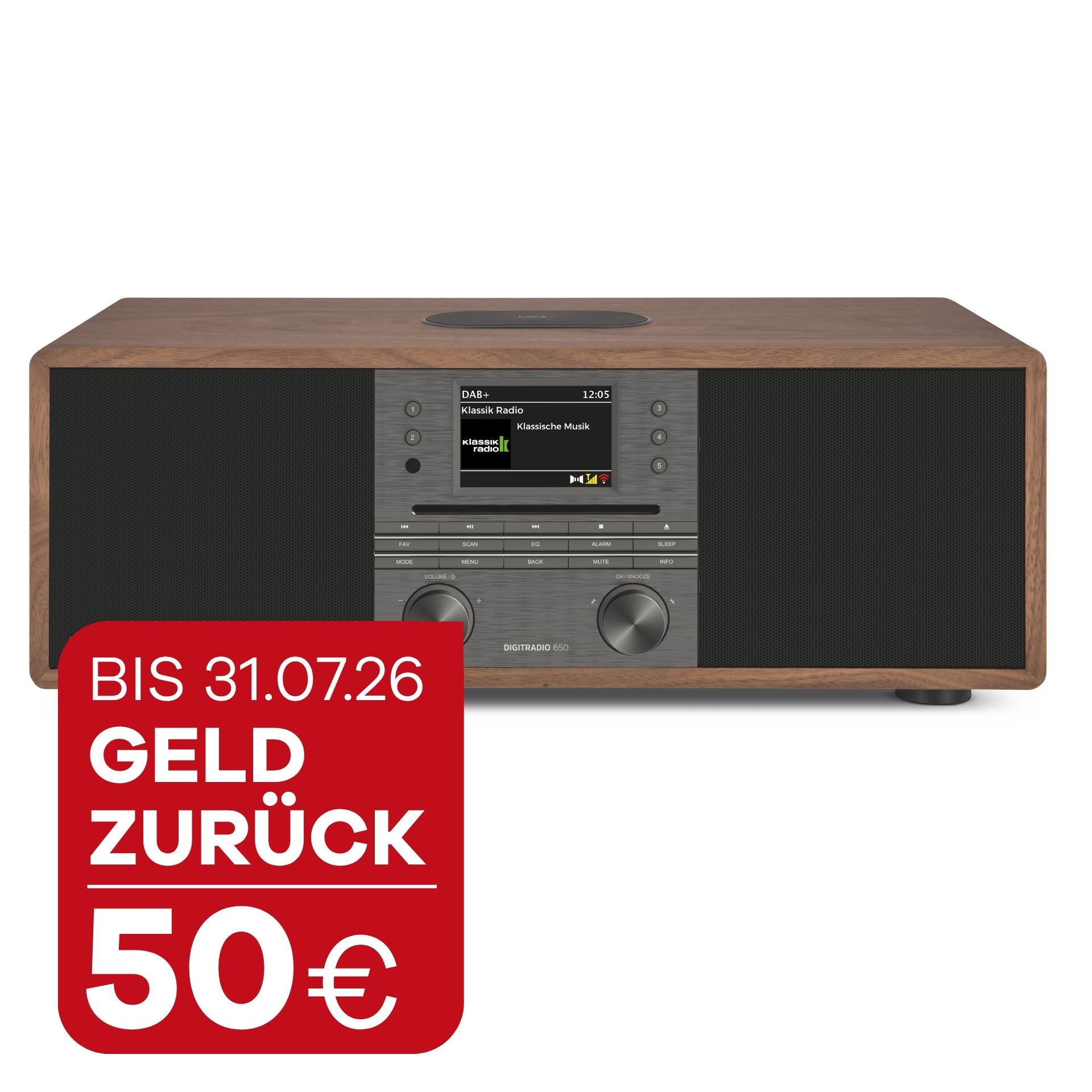 TechniSat DIGITRADIO 650 nussbaum-anthrazit mit 50 Euro Geld zurück, bis 31.07.2026