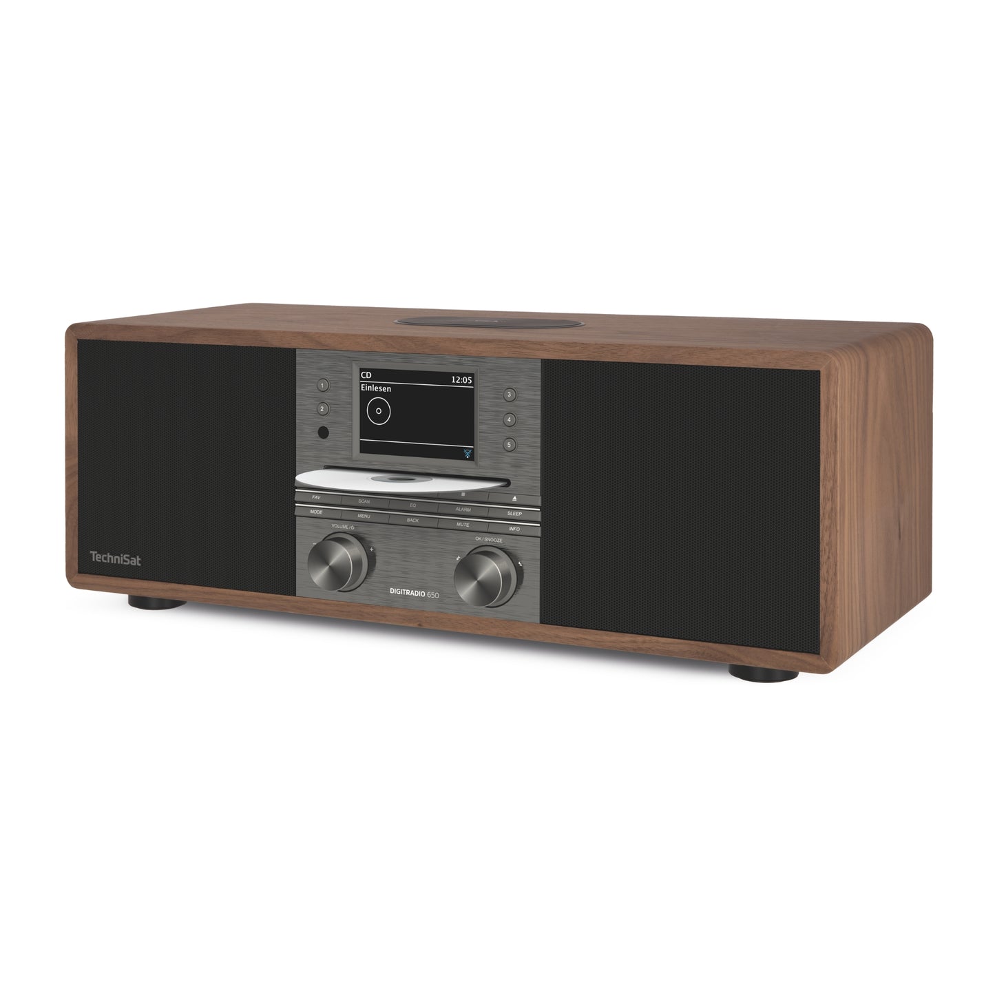 TechniSat DIGITRADIO 650  nussbaum-anthrazit mit CD Fach