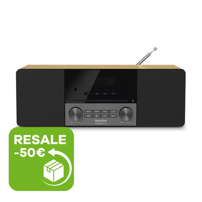 TechniSat Digitradio 3 ASA in Eiche-Schwarz mit einem Hinweis: Resale -50€