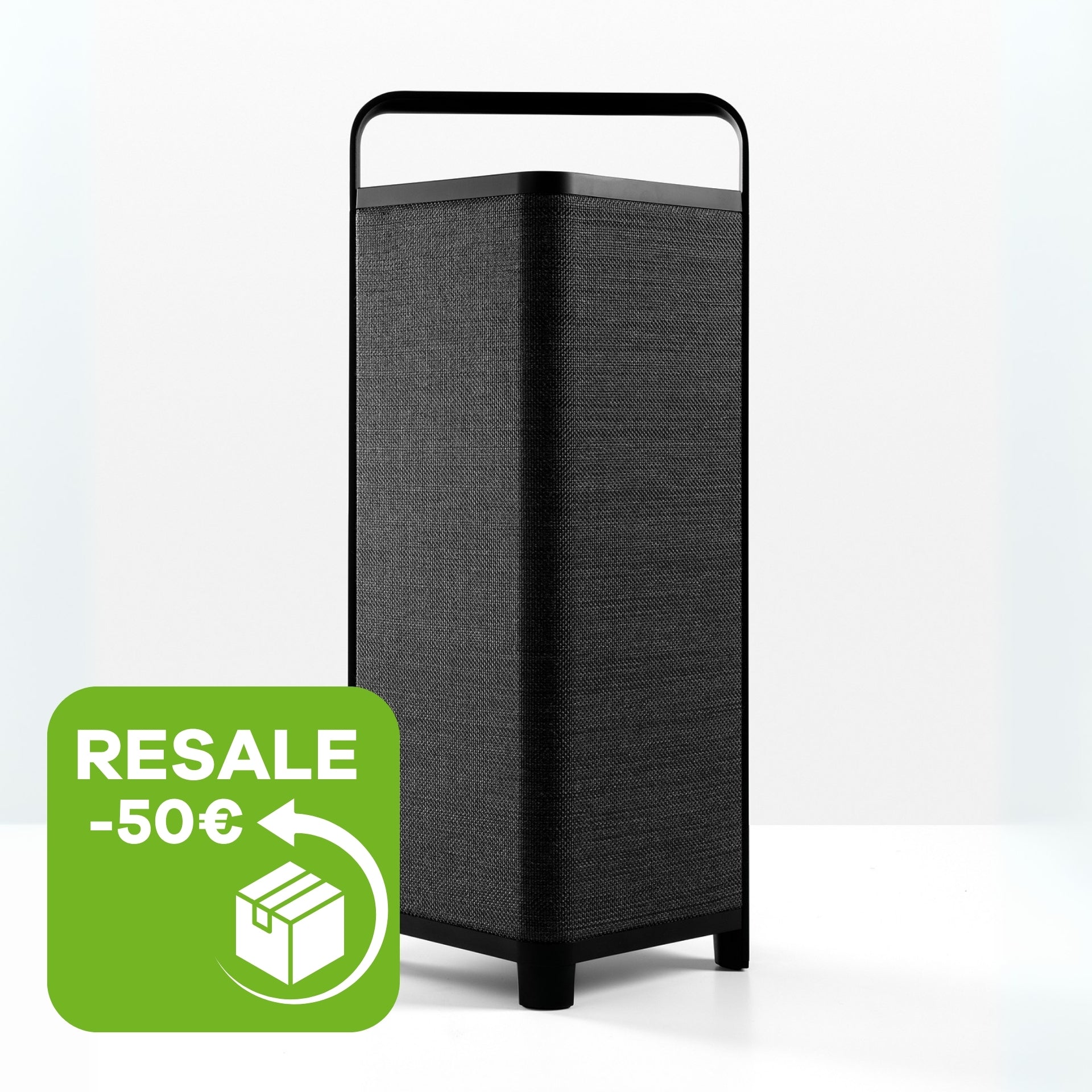 sonoro Escape Lautsprecher in Schwarz mit Hinweis auf Resale und -50 Euro