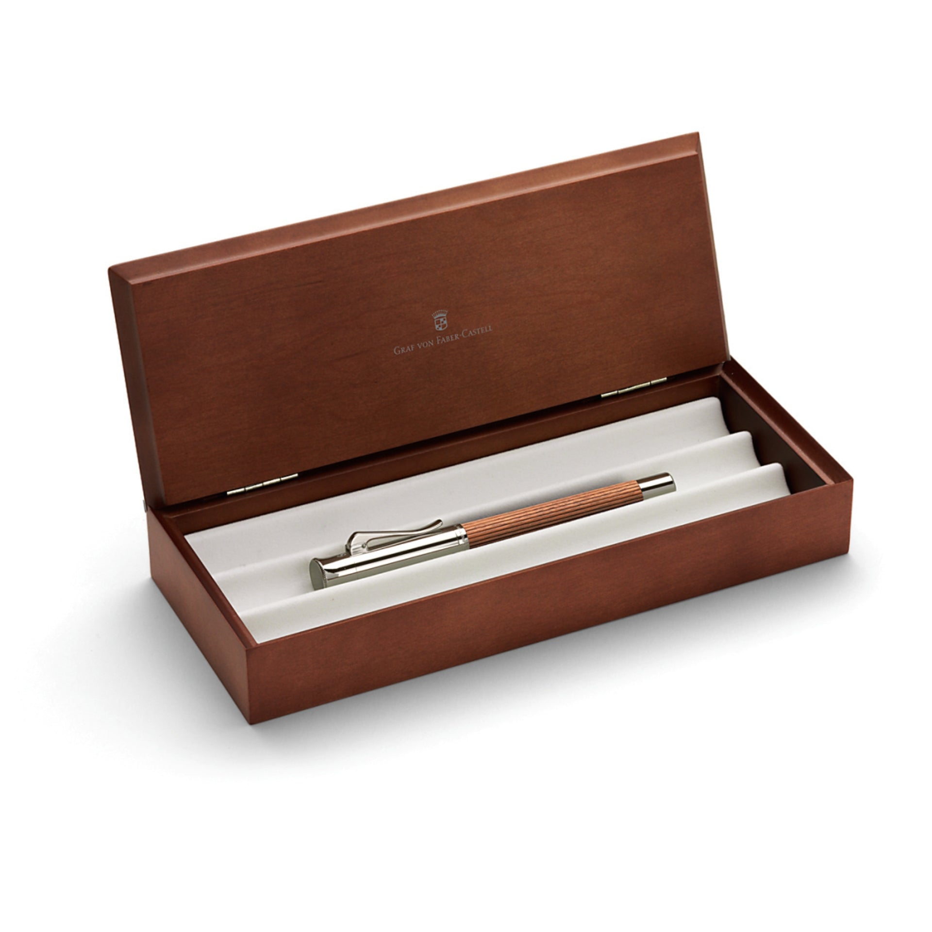 Faber-Castell E-motion Füllfederhalter – Edelharz Braun, Federbreite M, Metallisch, Deutsche Fertigung