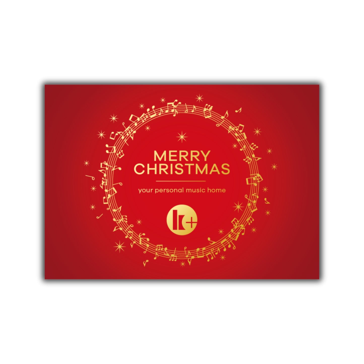 Klassik Radio Plus Gutscheinkarte "Merry Christmas" in Rot