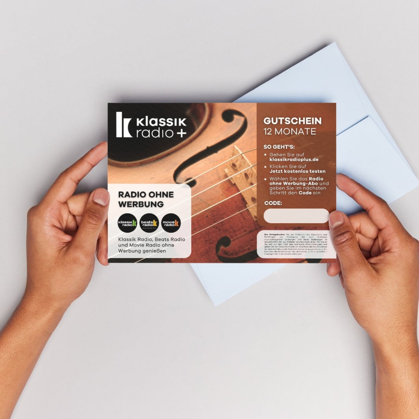 Klassik Radio ohne Werbung - Gutschein für 12 Monate