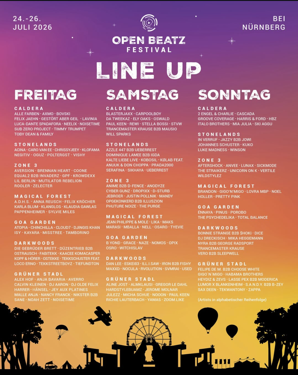 Open Beatz Festival, 24.-26. Juli 2026