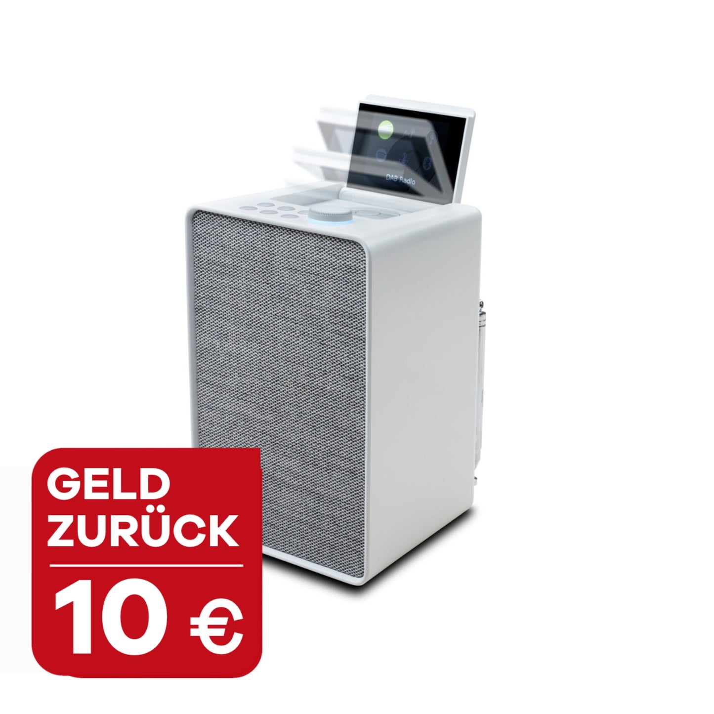 PURE Spot Darstellung, weiß, und dazu 10 Bonus erhalten