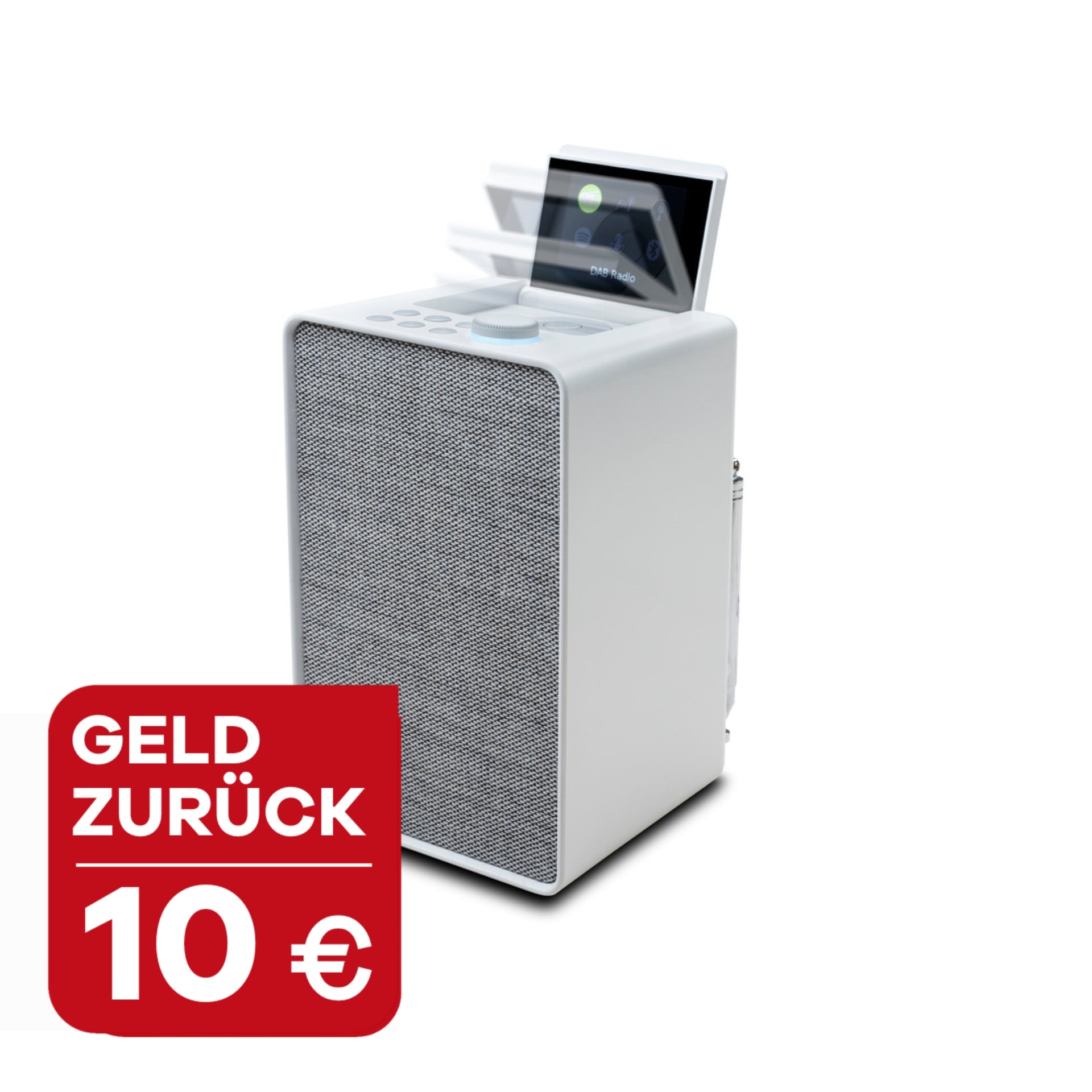 PURE Spot Darstellung, weiß, und dazu 10 Bonus erhalten