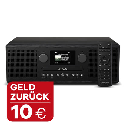 PURE Classic C-D6i in Schwarz mit Fernbedienung, Störer mit Geld zurück 10€