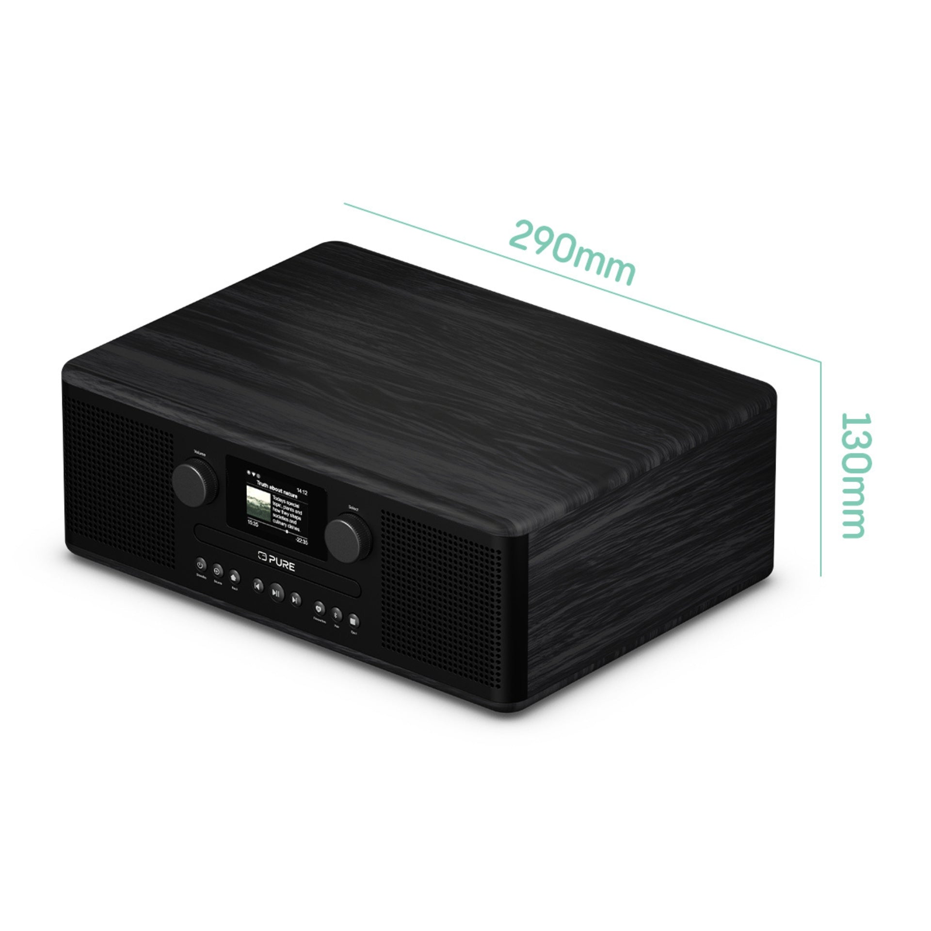 Pure Classic C-D6i in Schwarz Blick von oben