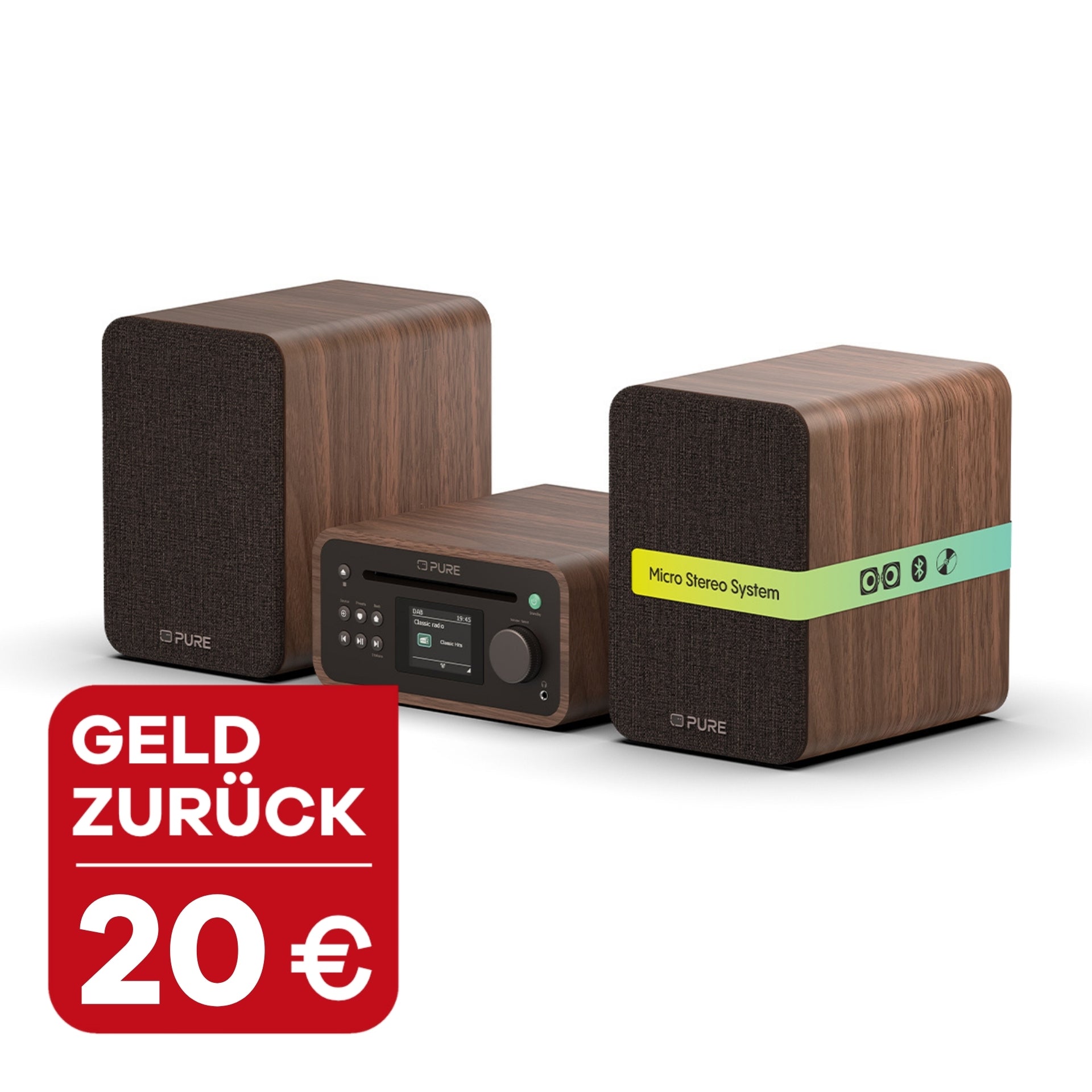 Pure Classic Sterei Mini Coffee Brown mit 20 Euro Geld zurück
