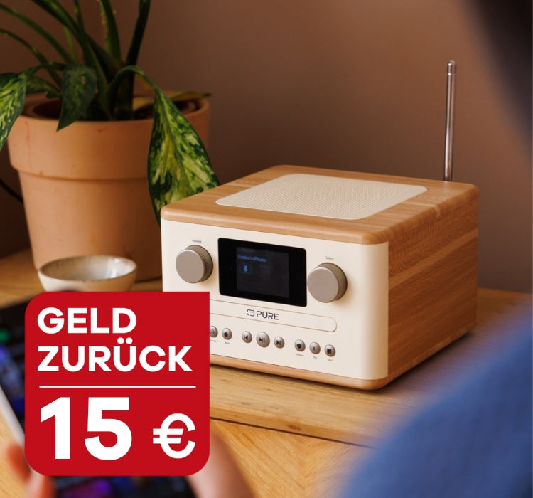 Pure Classic C-D4 Cotton White auf Regal, mit 15 Euro Geld zurück