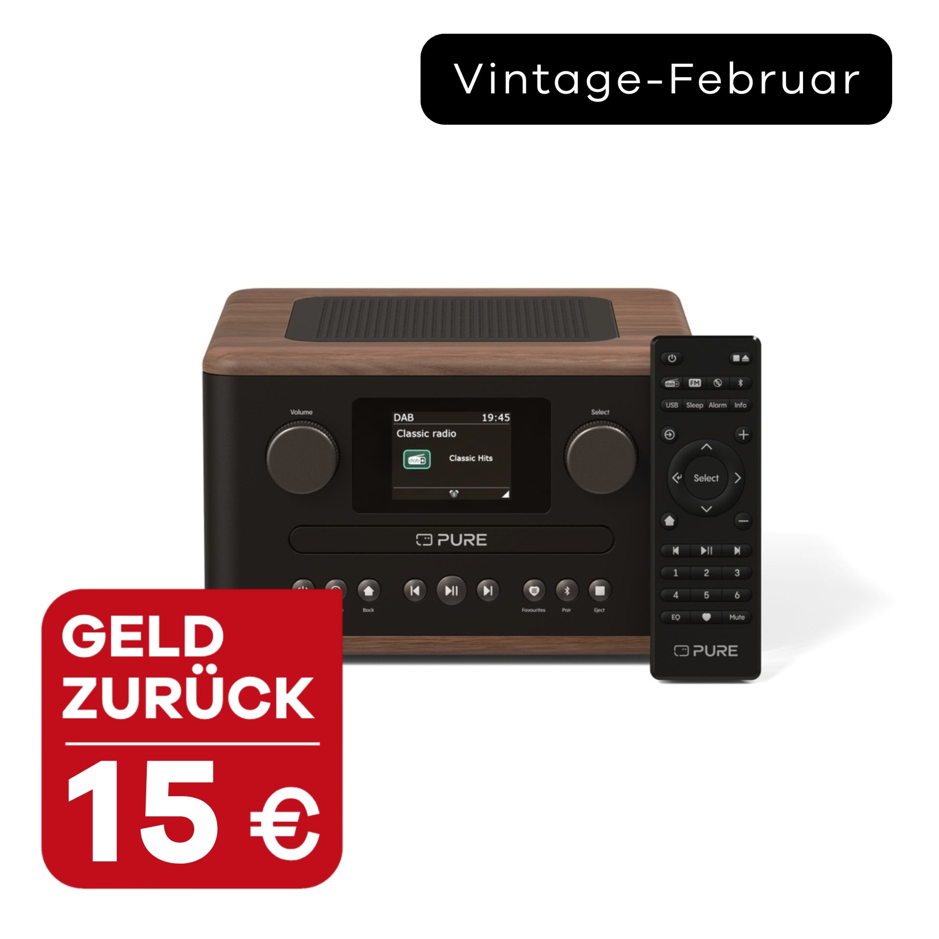 Pure Classic C-D4 Black mit 15 Euro Geld zurück im Vintage Februar