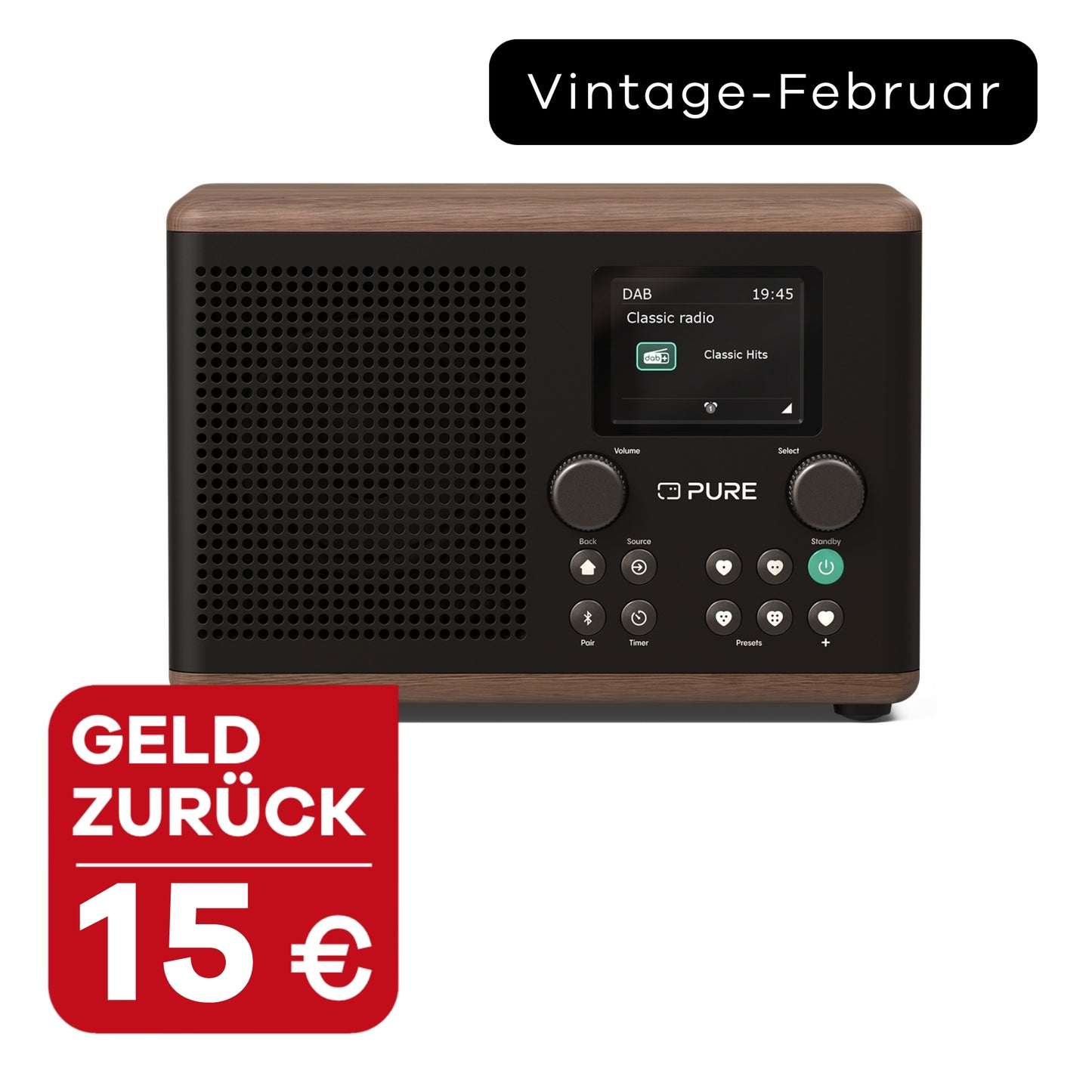 Pure Classic H4 Coffee Black mit 15 Euro Geld zurück im Vintage Februar