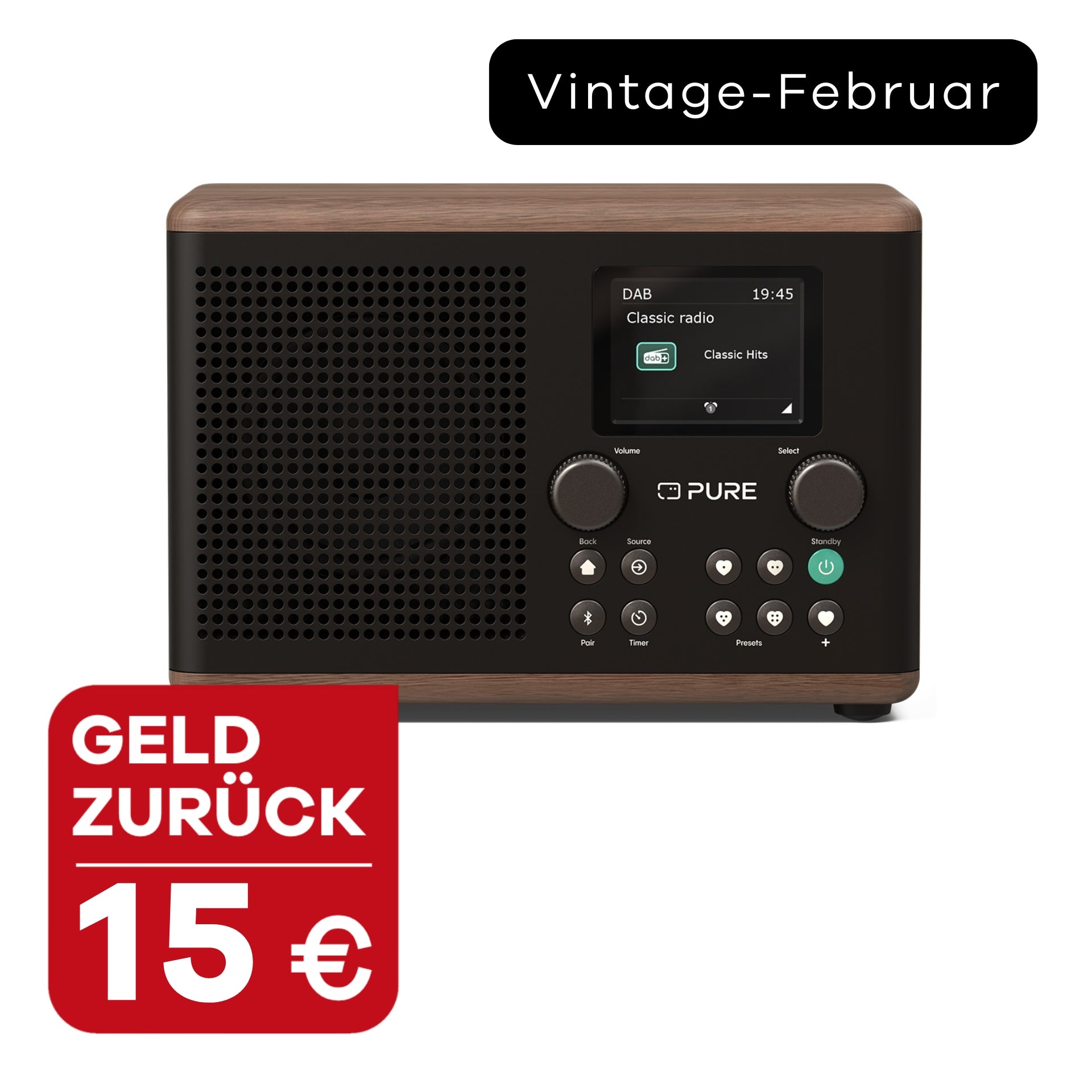 Pure Classic H4 Coffee Black mit 15 Euro Geld zurück im Vintage Februar