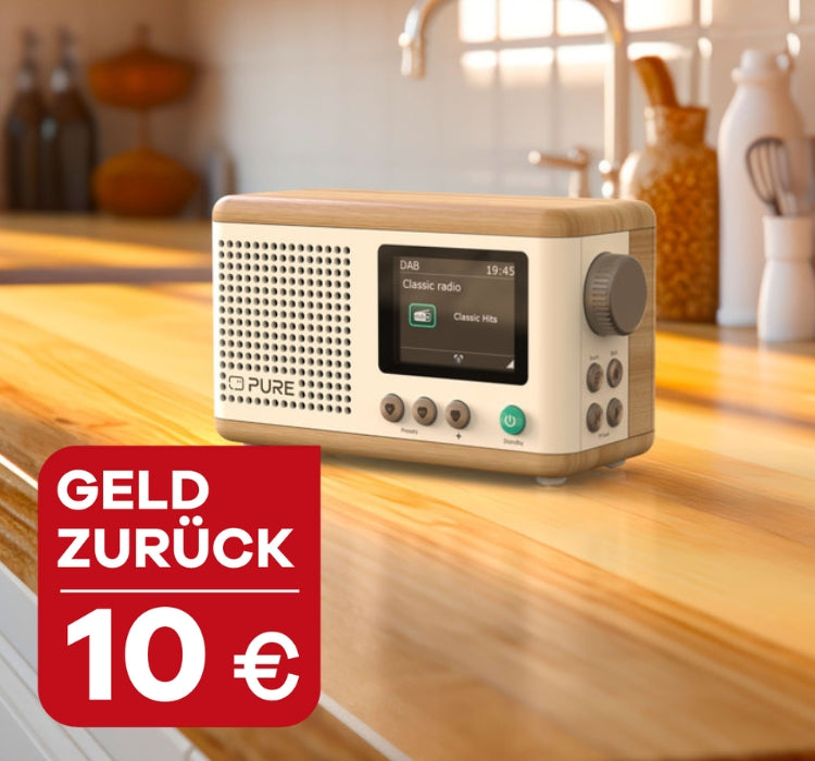 Pure Classic Mini White Cotton  auf Küchenzeile mit 10 Euro Geld zurück