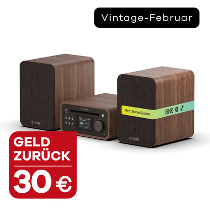 Pure Classic Stero Mini Coffee Black mit 30 Euro Geld zurück im Vintage Februar
