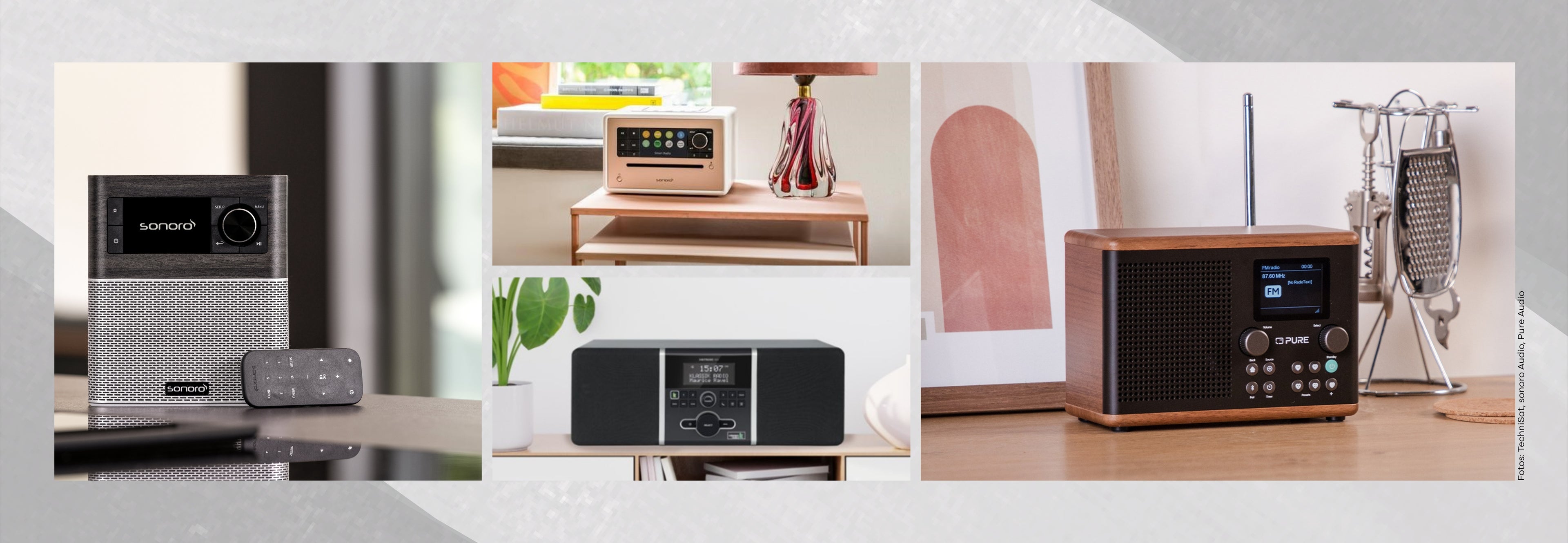 sonoro Stream Radio, sonoro ELITE Radio mit CD Player, TechniSat Klassik Edition, PURE Classic H4