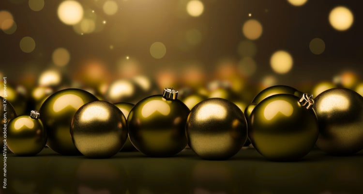 Weihnachtskugelb in Gold