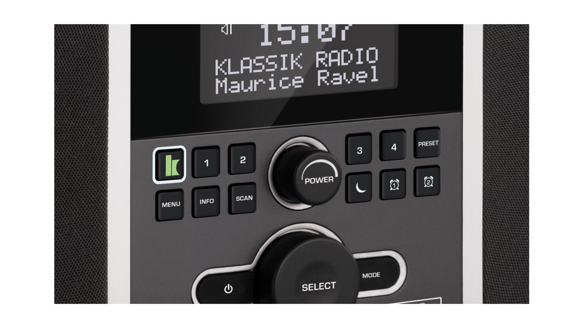 TechniSat DIGITRADIO 305 Klassik Edition, Zoom auf Display