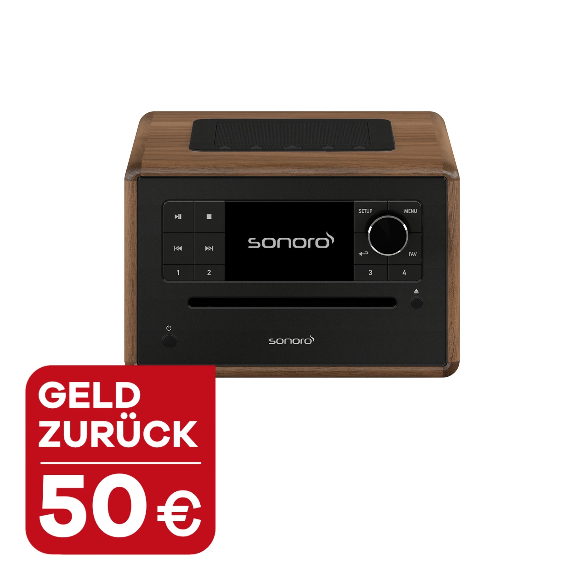 sonoro ELITE, wallnuss-schwarz. mit 50 Euro Wechselbonus